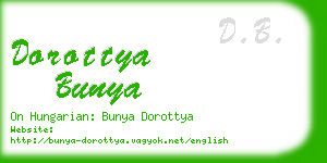 dorottya bunya business card